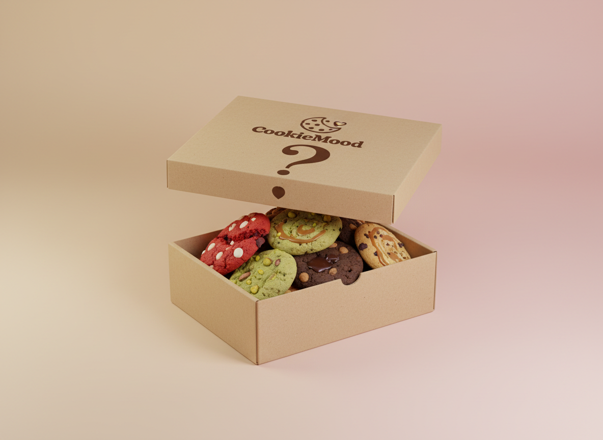 Caixa Mistério CookieMood com cookies sortidos